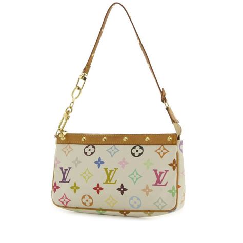 cartera louis vuitton blanca|louis vuitton monogram pochette.